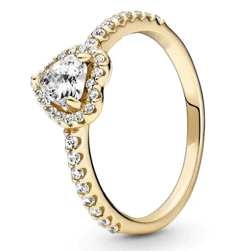 Goldener Herzring