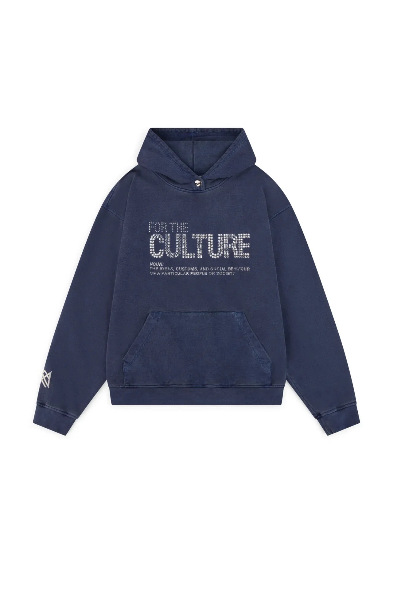 Kapuzenpullover mit Kristallrand