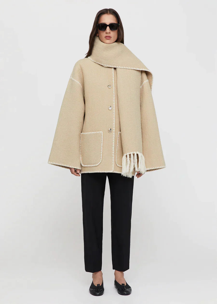 SilkLuxe Scarf Jacket
