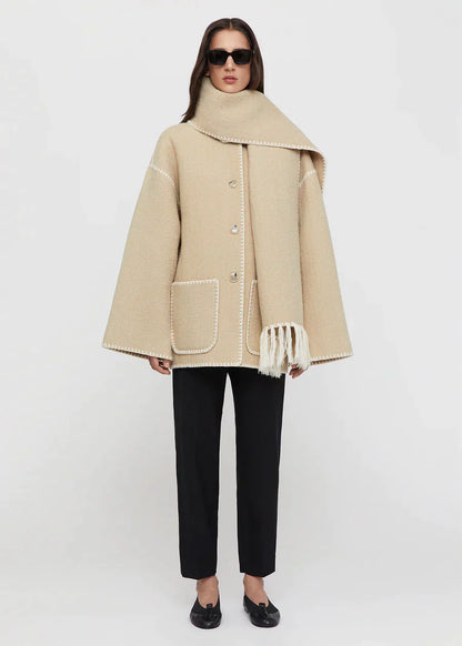 SilkLuxe Scarf Jacket