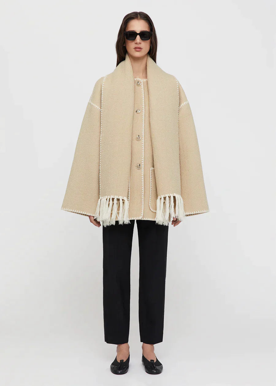 SilkLuxe Scarf Jacket