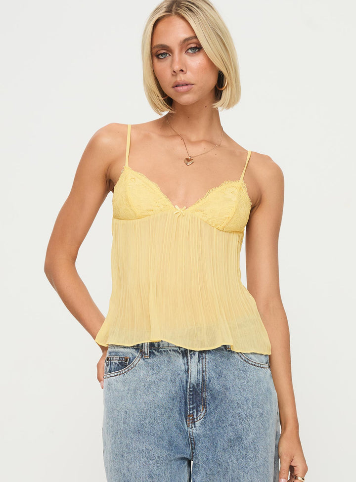 Soleil Pleat Top