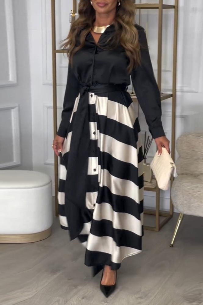 Stripes & Elegance Dress