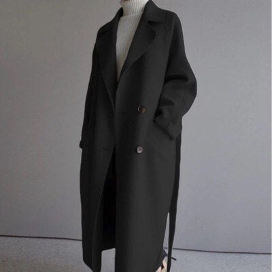 VelvetGlow Long Coat