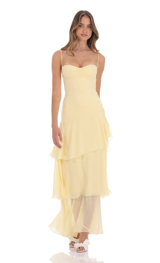 Sunset Ruffle Dress