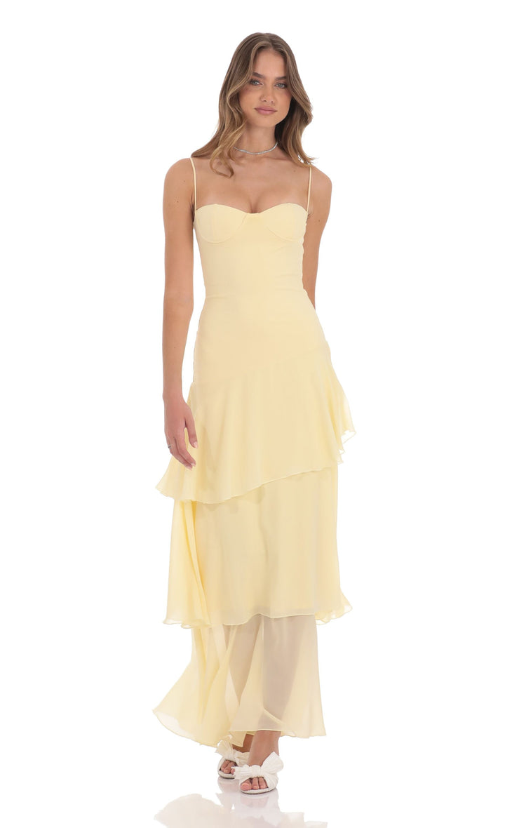 Sunset Ruffle Dress