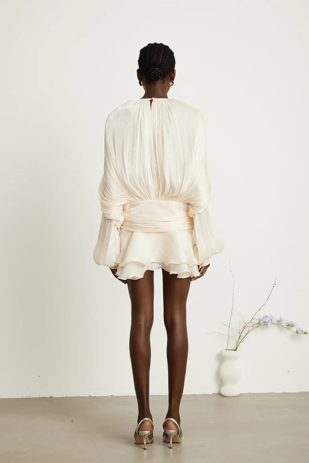 Luxe Pleat Mini Dress