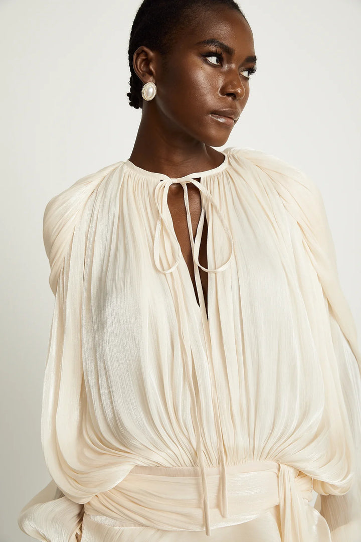 Luxe Pleat Mini Dress