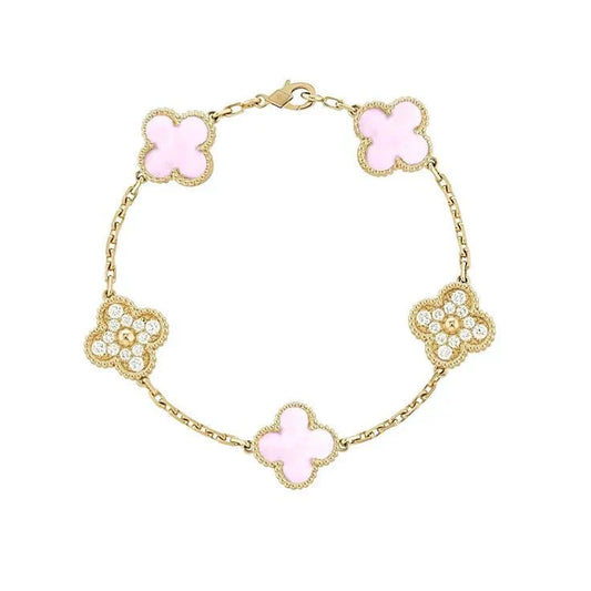 Pink Lindsay Diamanté Bracelet