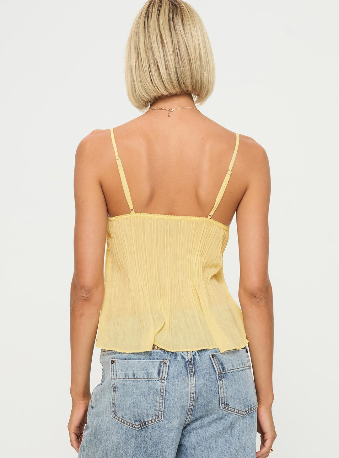 Soleil Pleat Top