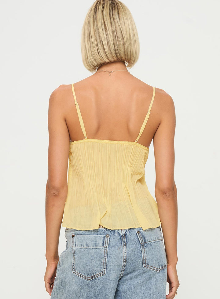 Soleil Pleat Top