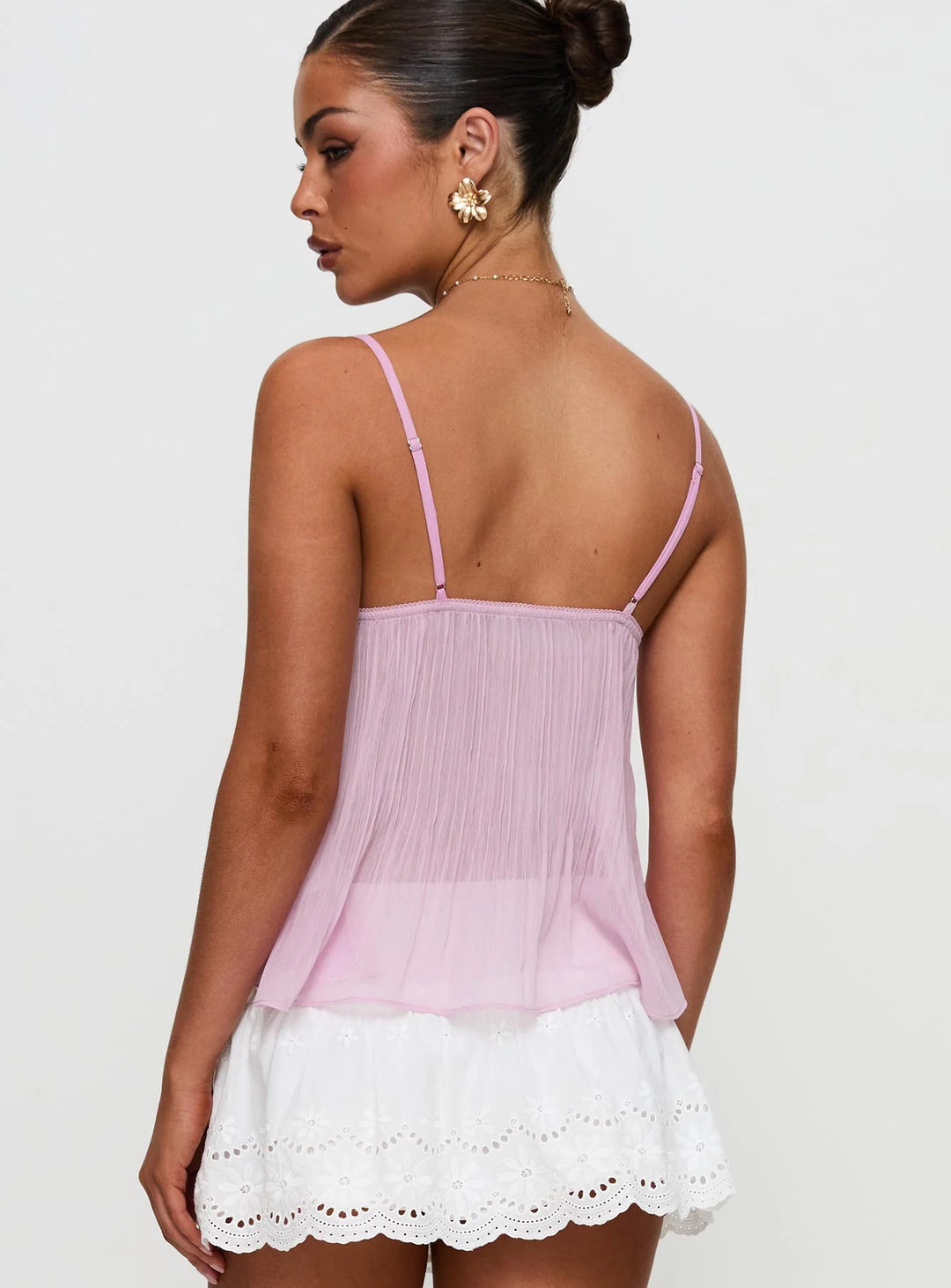Soleil Pleat Top
