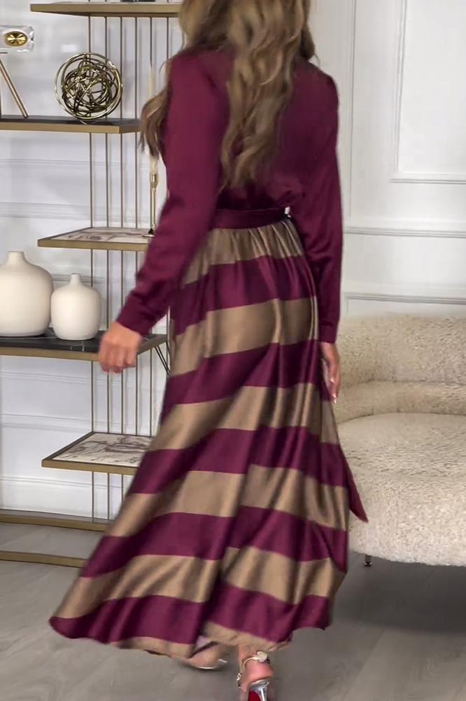 Stripes & Elegance Dress