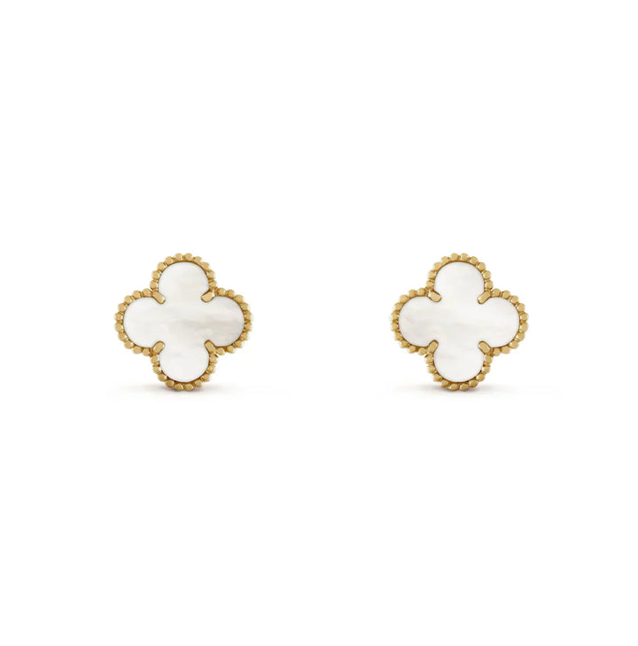 Pearl White VC Earrings