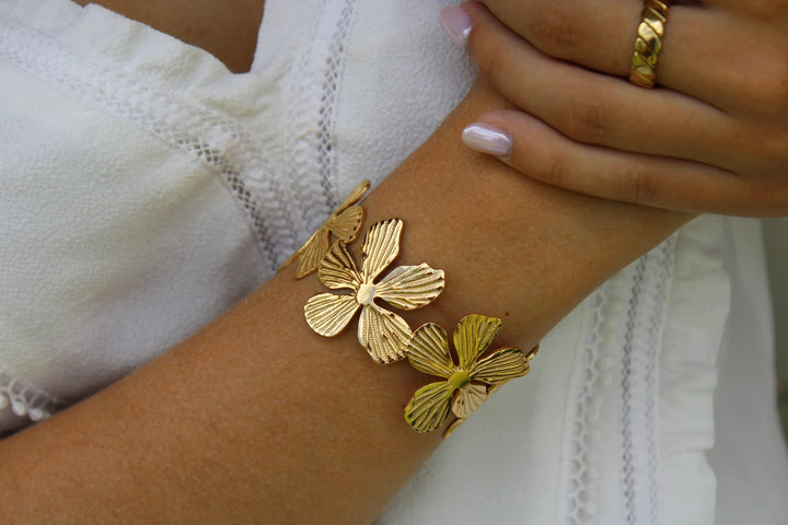 BRACELET FLEURS LARGES