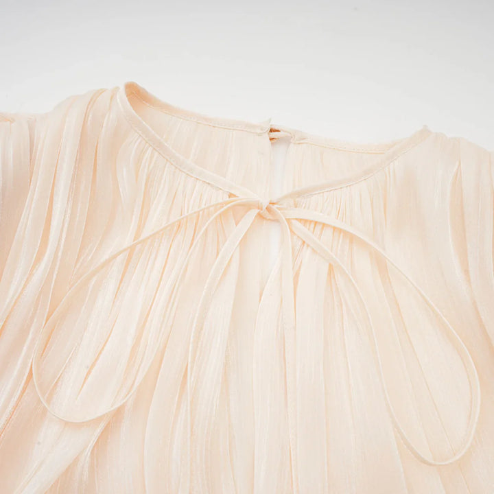 Luxe Pleat Mini Dress