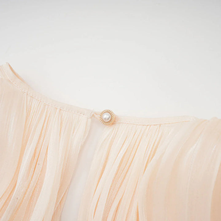 Luxe Pleat Mini Dress