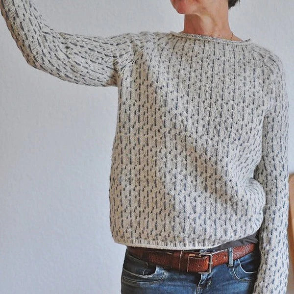 CozyRibbed Knit Sweater