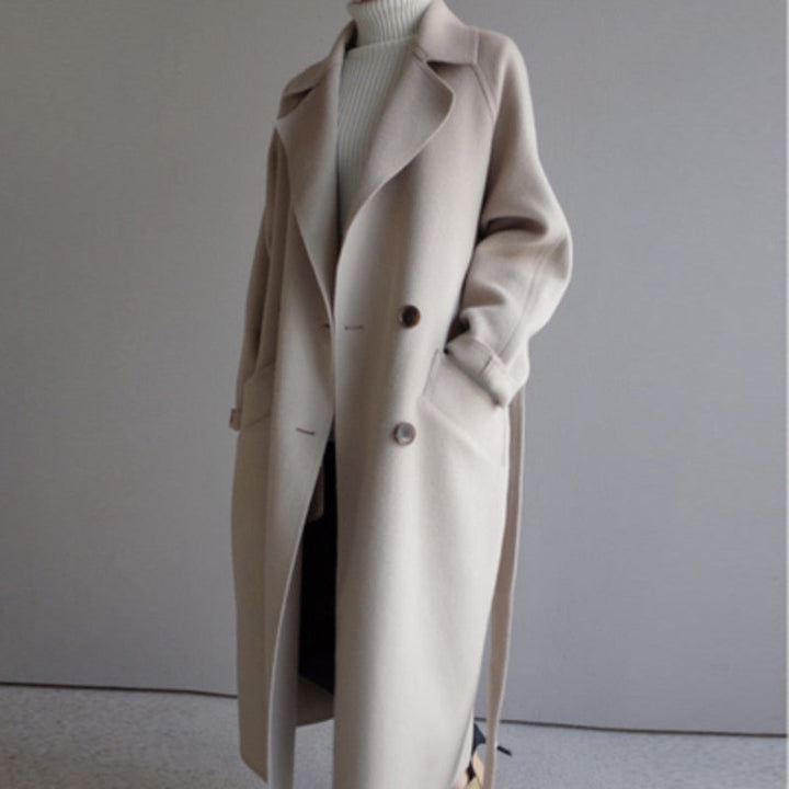 VelvetGlow Long Coat