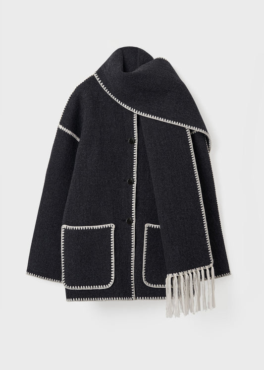 SilkLuxe Scarf Jacket