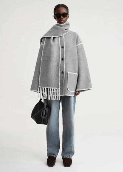 SilkLuxe Scarf Jacket