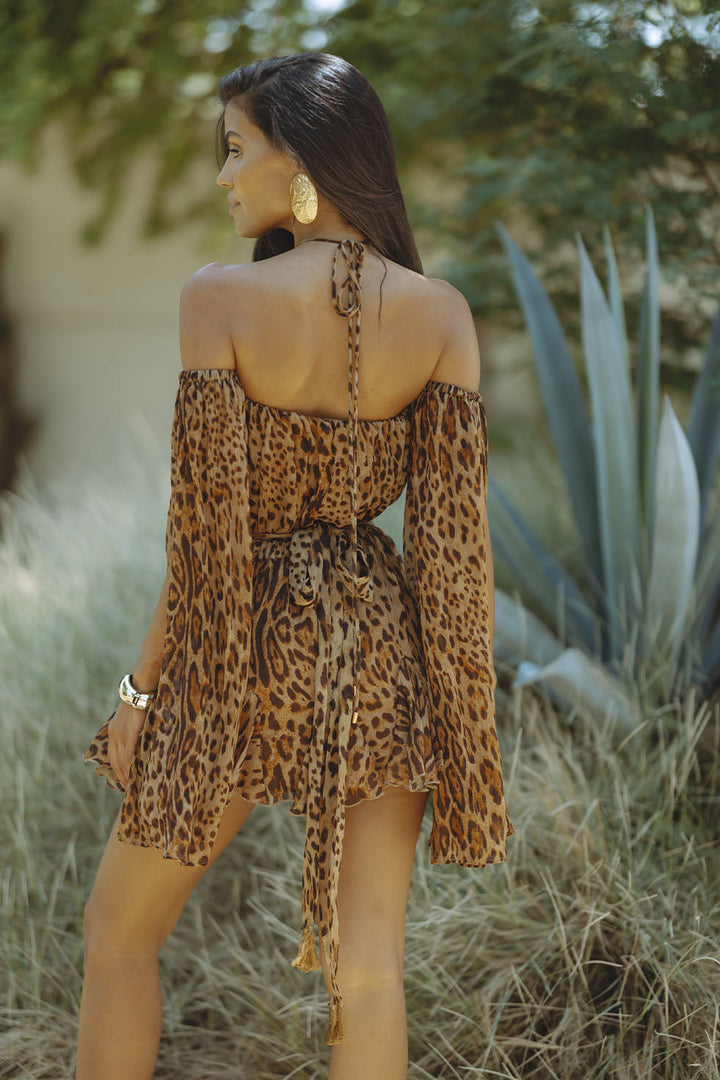 Claudia MINI DRESS - LEOPARD