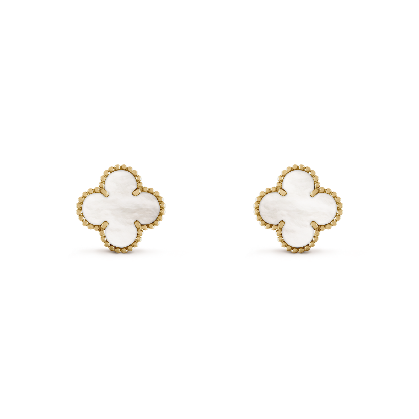 CLOVER WHITE EARRING