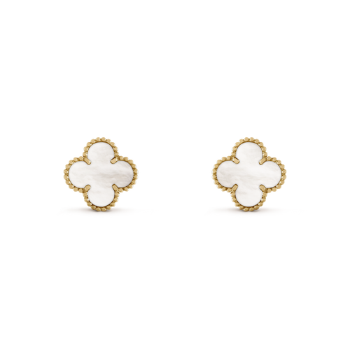 CLOVER WHITE EARRING