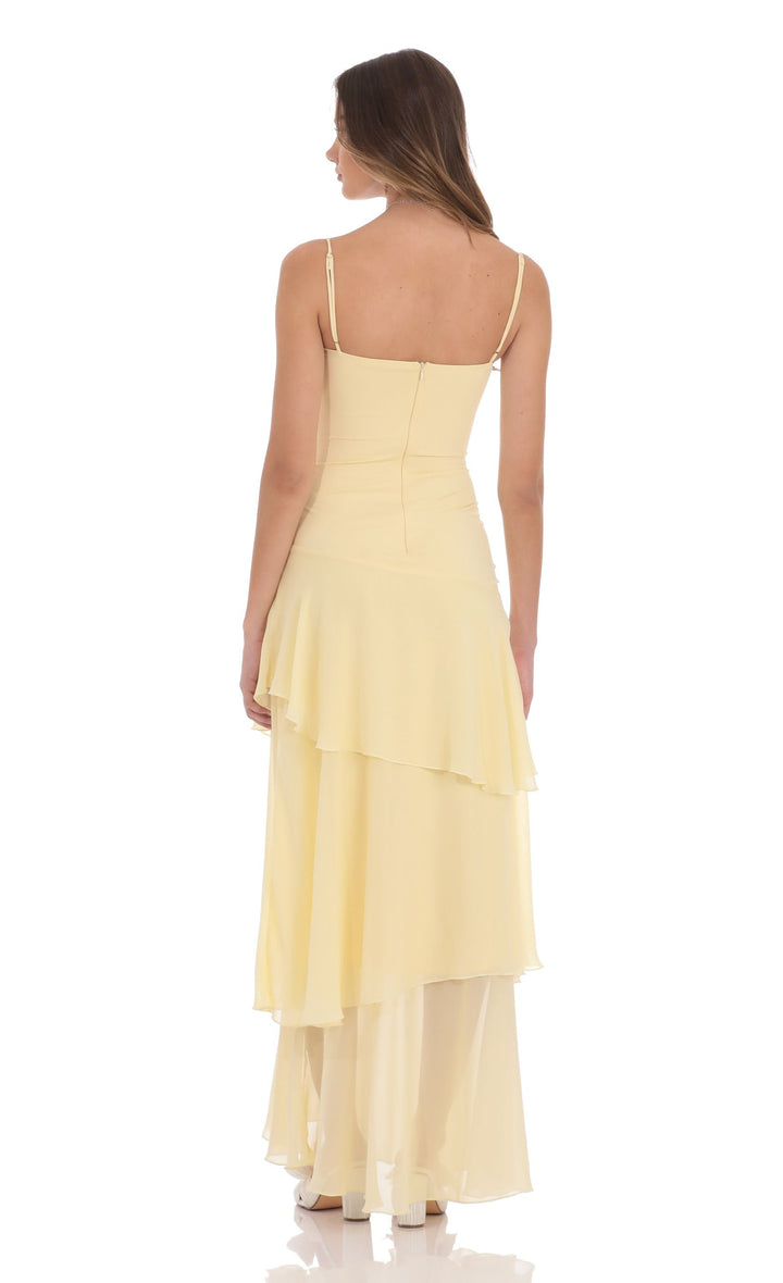 Sunset Ruffle Dress