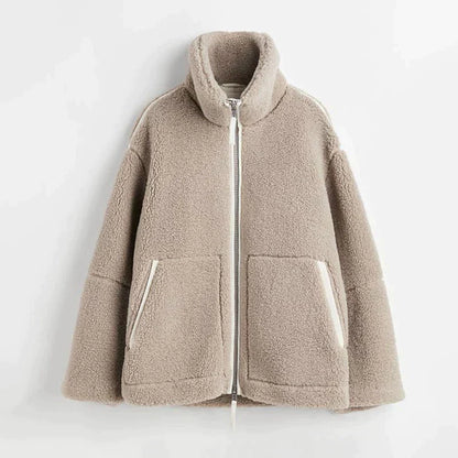 Kuscheliger Teddyfleece-Reißverschluss