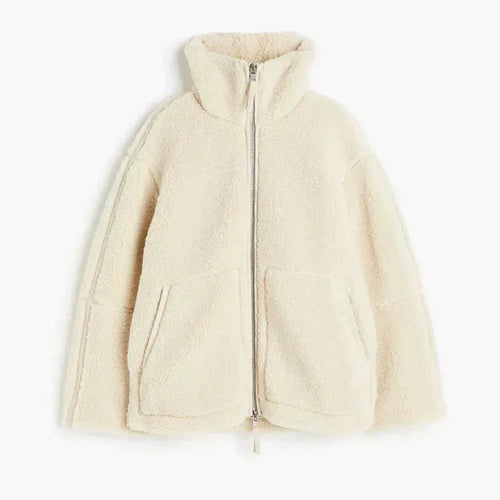 Kuscheliger Teddyfleece-Reißverschluss