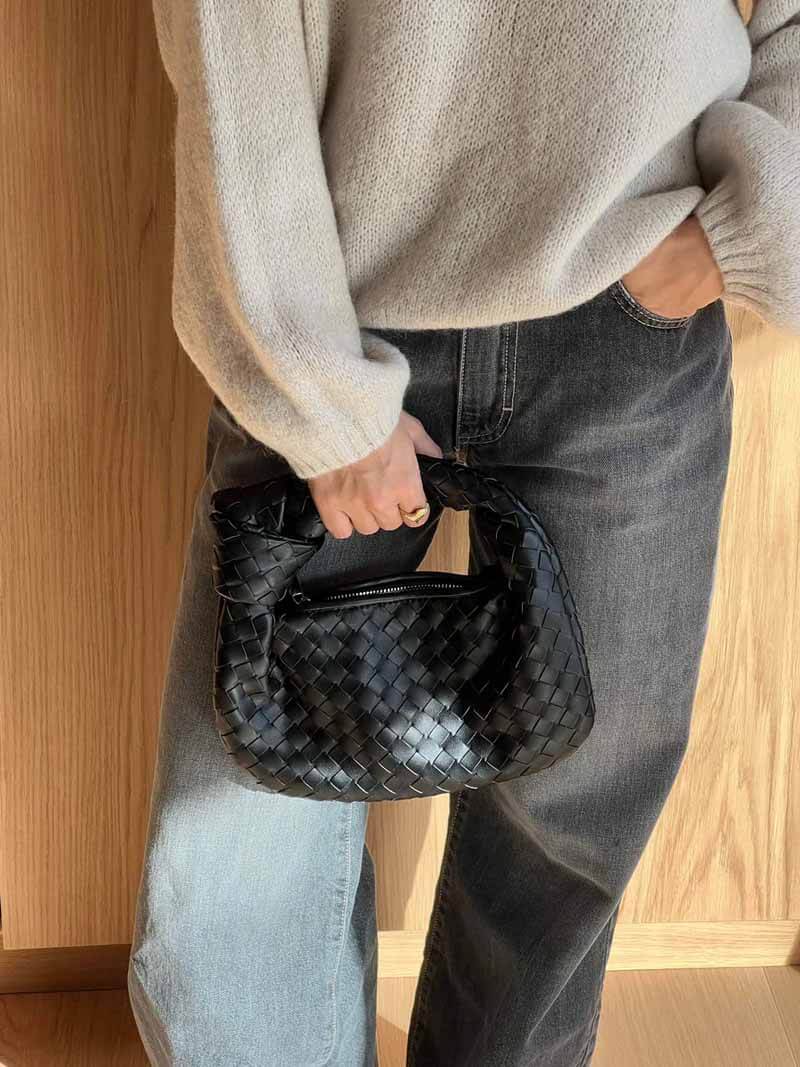 Luxe woven bag mini