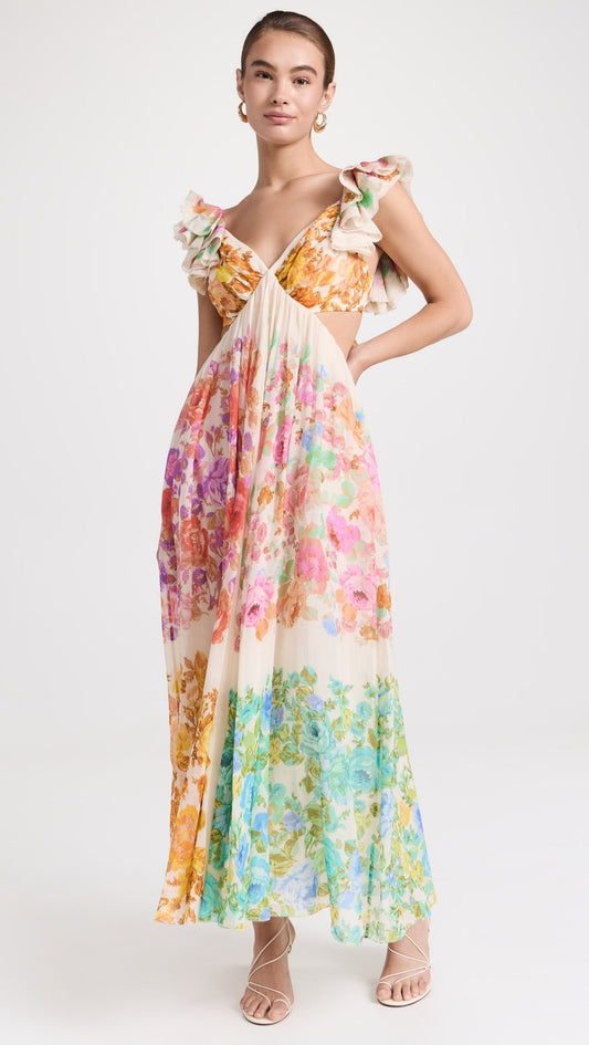 FleurVista Midi Dress